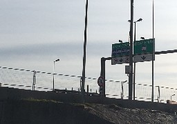 Fermeture de la rocade portuaire à Calais