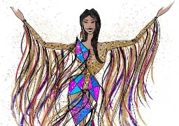 Miss France: le costume régional de Miss Nord-Pas-de-Calais, inspiré des Cerfs-Volants de Berck