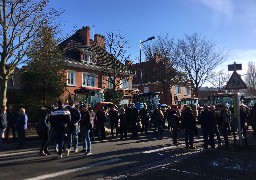 Manifestation des agriculteurs du Calaisis contre les ZNT