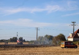 5 hectares de champs prennent feu mardi soir dans le calaisis.