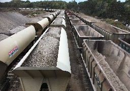 A Marquise, les Carrières du Boulonnais ont inauguré leur nouveau terminal ferroviaire.