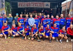 Les pompiers de Calais remportent leur défi vélo