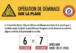Le Touquet : réunion publique ce soir pour tout savoir sur l'opération de déminage prévue la semaine prochaine