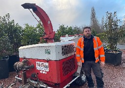 Au Touquet, les sapins de Noël sont collectés et recyclés pour faire du paillage