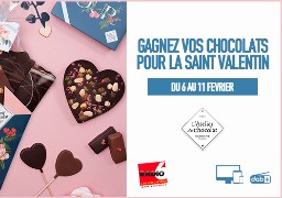 Vos chocolats livrés à domicile pour la St Valentin avec L'ATELIER DU CHOCOLAT DE CALAIS