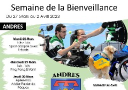 Semaine de la bienveillance et du respect des différences à Andres