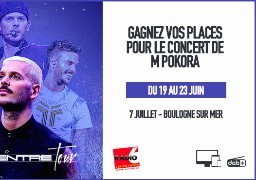 Radio 6 vous invite au concert d'M POKORA à Boulogne Sur Mer le 7 Juillet