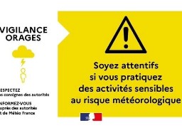 Vigilance jaune orage dans le Nord, le Pas-de-Calais et la Somme 