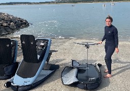 Au Touquet, vous pouvez vous essayer au e-foil en Baie de Canche