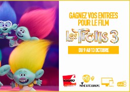 Gagnez vos billets pour l'avant première du film LES TROLLS 3 au Pathé Cité Europe