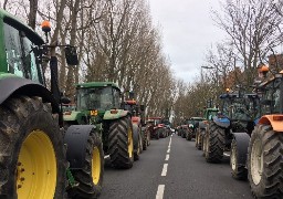 Une action des agriculteurs au Touquet ce vendredi après-midi