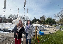 Après les intempéries, les équipes de Bagatelle doivent mettre les bouchées doubles avant la réouverture le 20 avril.
