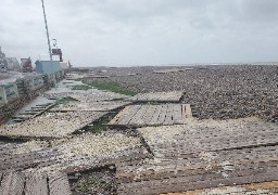 D'importants dégâts à Cayeux après le passage de la tempête et des grandes marées