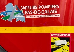 A16 : deux blessés légers dans un accident, une voiture sur toit.