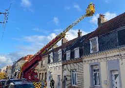Calais : les sapeurs-pompiers ont sorti la grande échelle ce jeudi matin