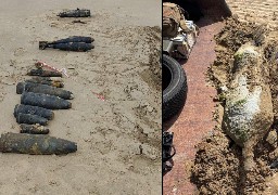 1 bombe et 10 obus neutralisés hier sur les plages de Calais, Audinghen et Oye-plage