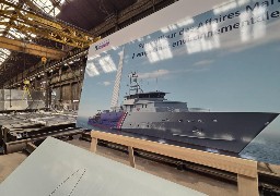Boulogne: le chantier du patrouilleur du futur a commencé à la SOCARENAM