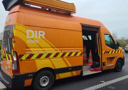 Somme: un agent de la DIR blessé après avoir été percuté sur l'autoroute