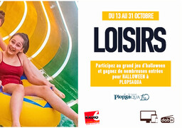 Jeu d'Halloween - Tentez votre chance et gagnez de nombreuses invitations pour Plopsaqua