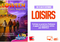 Jeu d'Halloween - Gagnez vos places pour Bagatelle
