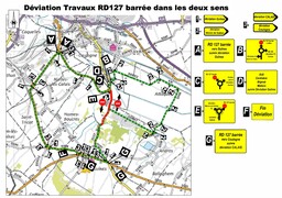 Hames-Boucres : la route de Guînes (D127) fermée jusqu’au 27 février pour travaux