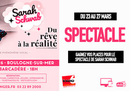 Gagnez vos invitations pour Sarah Schwab à Boulogne sur mer