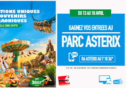 Jouez par SMS avec Radio 6 et gagnez vos entrées au Parc Astérix