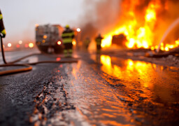 Doudeauville : une camionnette transportant des colis prend feu