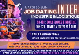 Saint-Georges-sur-l'Aa : un Job Dating intérim dédié à l’industrie et à la logistique organisé le 30 juin