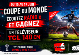 Radio 6 et Darty Calais Centre Ville / Rang du Fliers, vous offrent un téléviseur TCL 140 cm