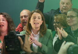 Marine Tondelier en visite à Berck lundi dans le cadre de sa campagne présidentielle