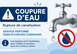 Rupture de canalisation dans l'audomarois et les Flandres : plusieurs communes privées d'eau potable ce samedi