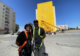 À Calais, dix œuvres sont en cours de réalisation pour la sixième édition du Street Art Festival.