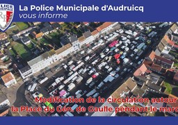 Audruicq :  l'affluence au marché du mercredi incite la ville a élargir le périmètre de sécurité ! 