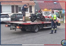 A Camiers, un motard contrôlé à 140 km/h au lieu de 80… et positif au THC.