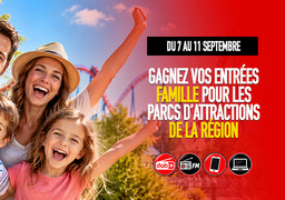 Radio 6 vous offre vos sorties en famille dans les parcs d’attractions !