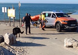 Grandes marées : un homme et son chien piégés par la montée des eaux à Berck-sur-mer.