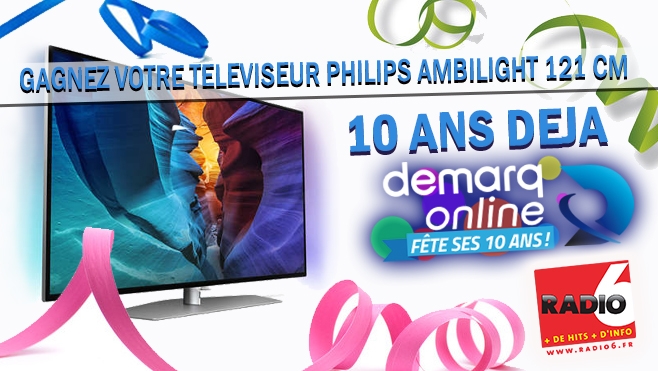 GAGNEZ VOTRE TV PHILIPS AMBILIGHT AVEC DEMARQ ONLINE