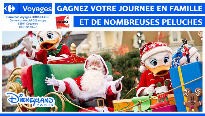 GAGNEZ VOTRE PASS FAMILLE POUR DISNEYLAND PARIS AVEC CARREFOUR VOYAGES COQUELLES