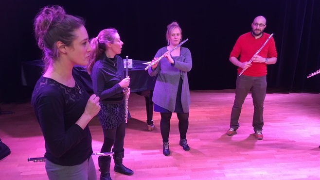 A Boulogne sur mer : les élèves du conservatoire jouent de la beatbox flûte traversière !