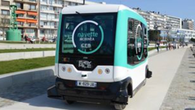 Morinéa, la navette autonome sans chauffeur est à Boulogne sur mer !