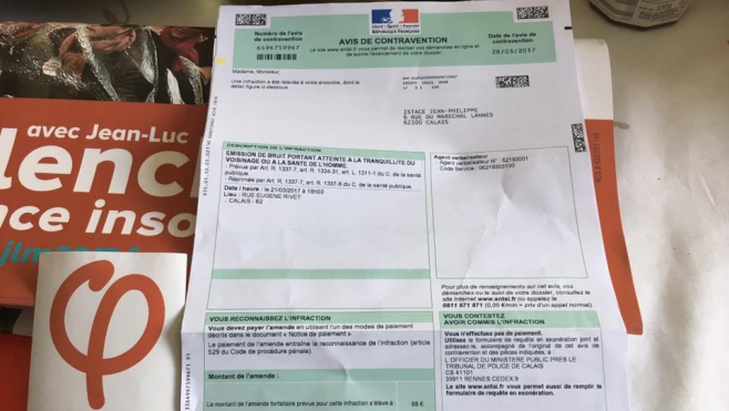 68 Euros d'amende pour un concert de casserole à Calais !