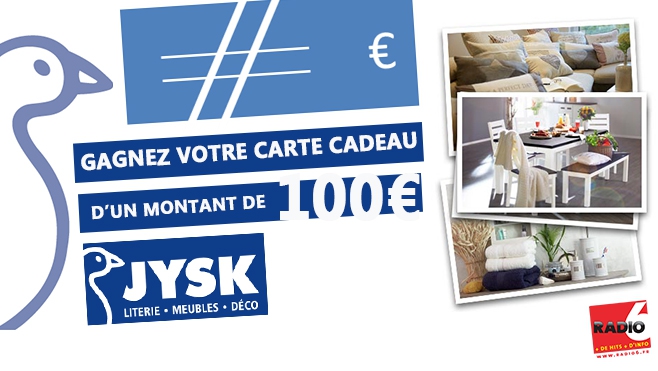 VOTRE BON DE 100€ AVEC JYSK COQUELLES