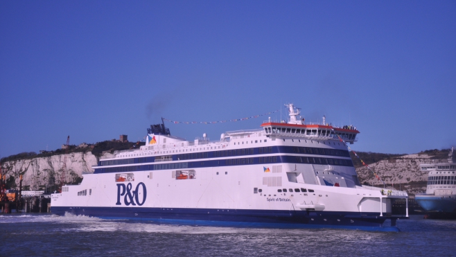 Record de trafic fret pour P&O sur la ligne Calais-Douvres.