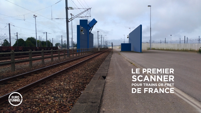 Eurotunnel investit plus de 6 millions d'euros dans un scanner pour les trains de marchandises.