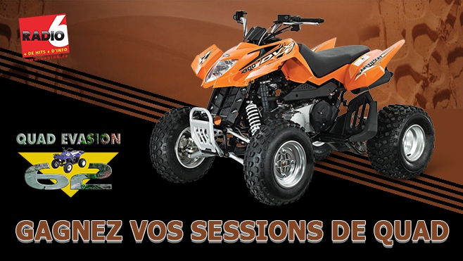 RADIO 6 ET QUAD EVASION 62 VOUS OFFRENT VOS SESSIONS DE QUAD POUR LES ENFANTS