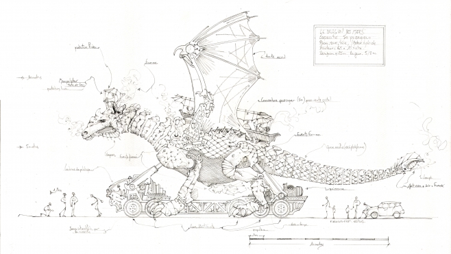 Machines géantes de Delarozière : un dragon s'installera sur le front de mer de Calais