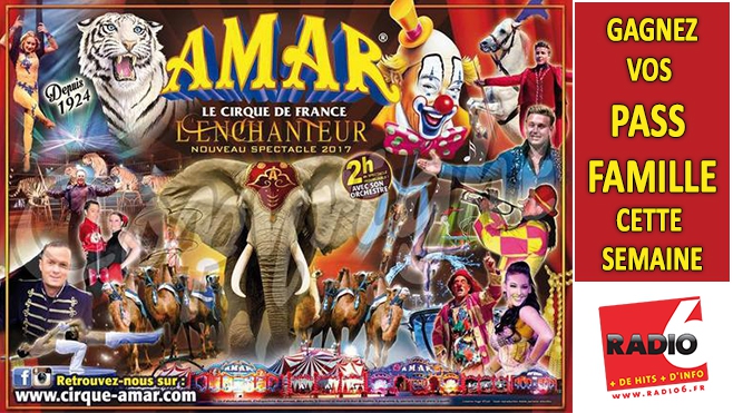 GAGNEZ VOS INVITATIONS POUR LE CIRQUE AMAR A BOULOGNE SUR MER