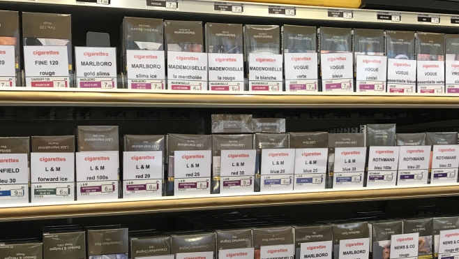 Le prix du paquet de cigarettes en hausse dès lundi.