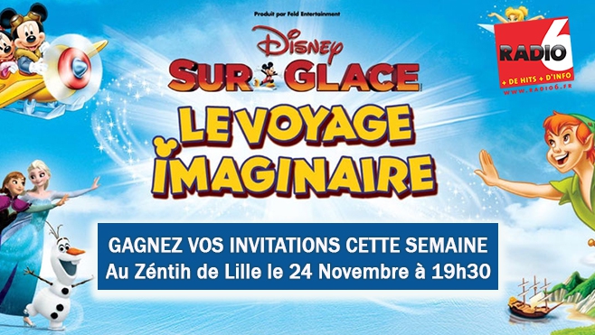 Gagnez vos places pour DISNEY SUR GLACE au Zéntih de Lille